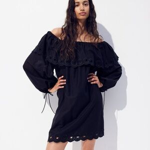 H&M OFF-THE SHOULDER COTTON DRESS *NWT